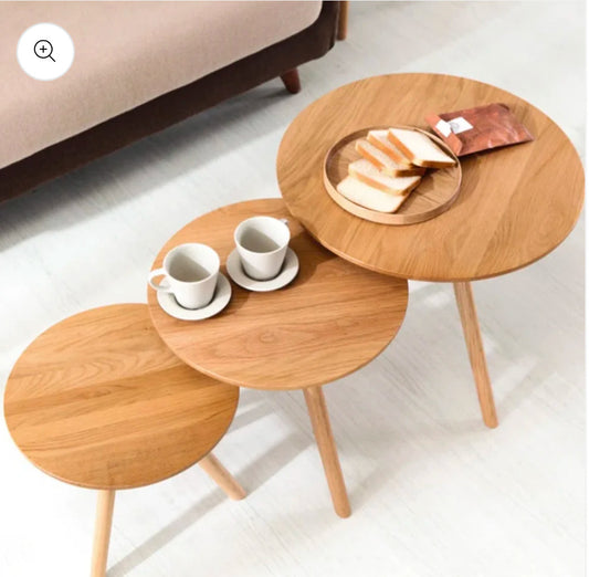 Drayl Set of Round Side Tables-ICF148
